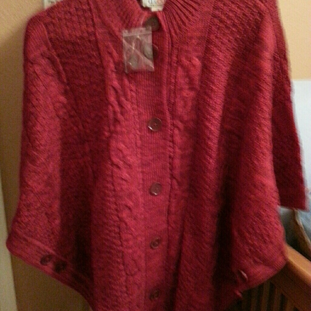 New - never worn- Denim &Co Pancho/Sweater